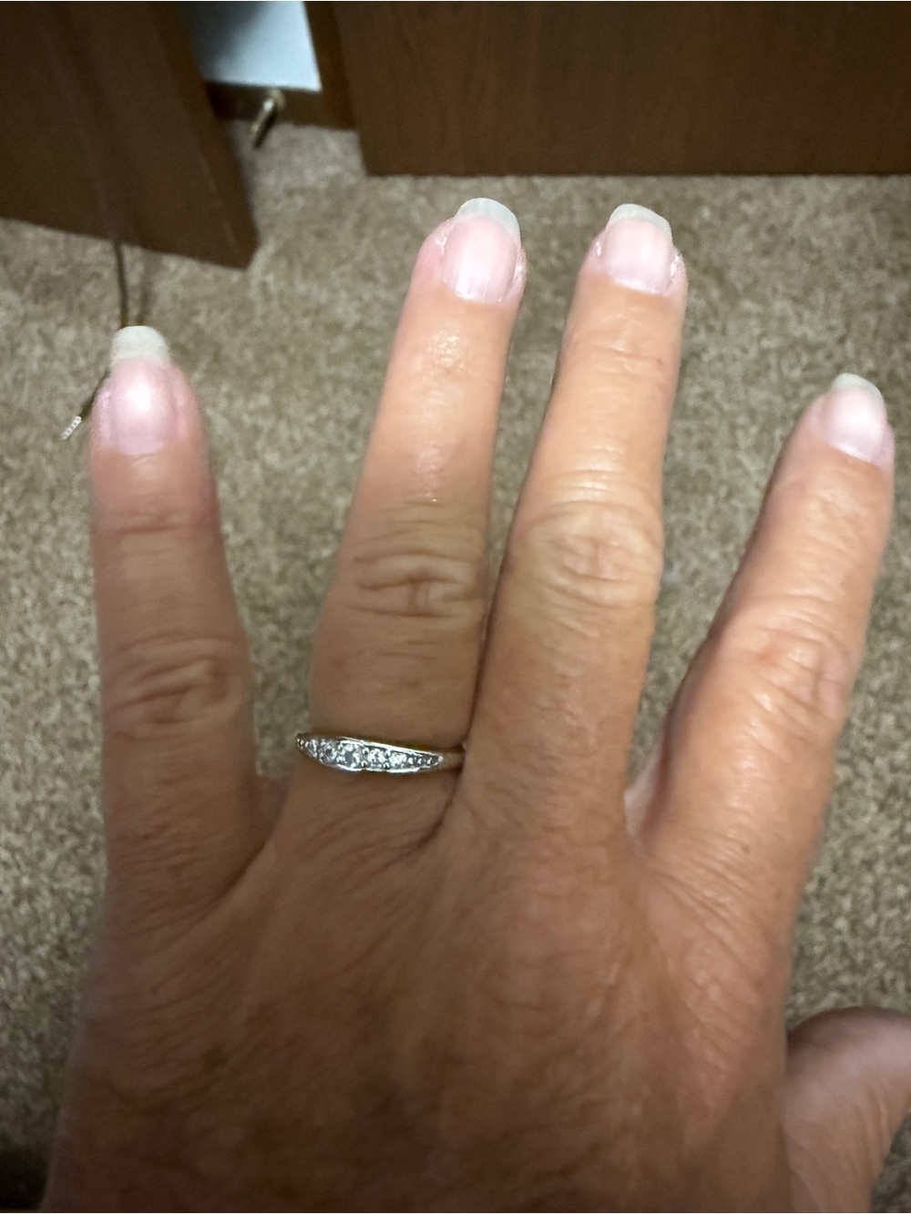 Cubic zirconia Accent Silver Ring - Classic Band